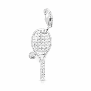 925 RH PL TENNIS BALL+RACQUET CHARM - 32X9 - 1.46g <br/>M10055