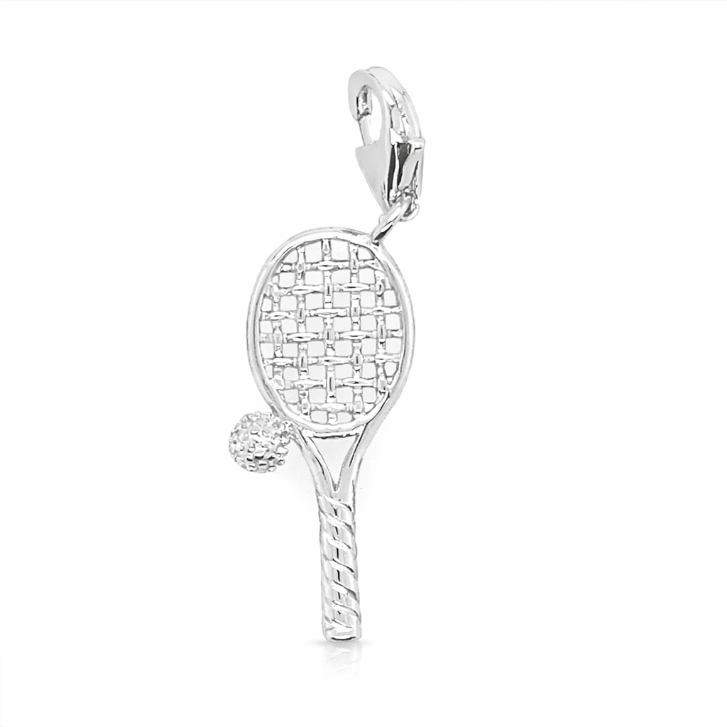 925 RH PL TENNIS BALL+RACQUET CHARM - 32X9 - 1.46g <br/>M10055