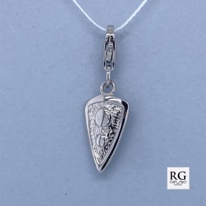 925 RH PL ARMOR OF GOD SHIELD CHARM - 27X9 - 1.3g <br/>M10071