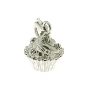 925 RH PL CZ CUPCAKE CHARM - 14X12 - LOBSTER <br/>M10079