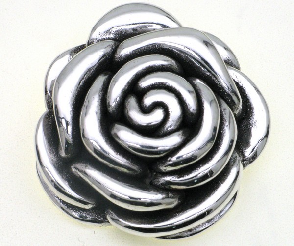 925 OXI ELECTROFORMING ROSE PENDANT - 47X44 <br/>M10092 - Image 2
