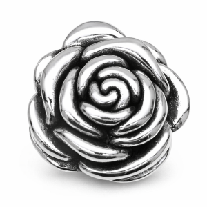 925 OXI ELECTROFORMING ROSE PENDANT - 47X44 <br/>M10092