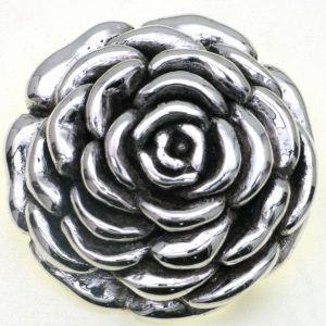 925 OXI ELECTROFORMING FLOWER PENDANT - 49X48 <br/>M10093
