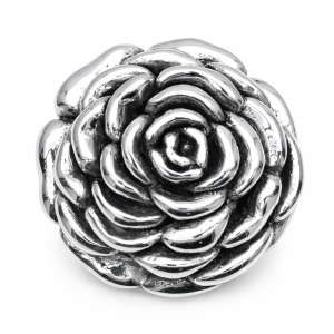 925 OXI ELECTROFORMING FLOWER PENDANT - 49X48 <br/>M10093