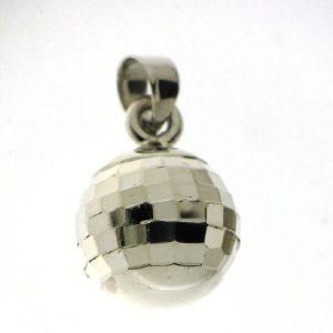 925 JINGLE BELL DISCO BALL PENDANT - 14MM <br/>M10100