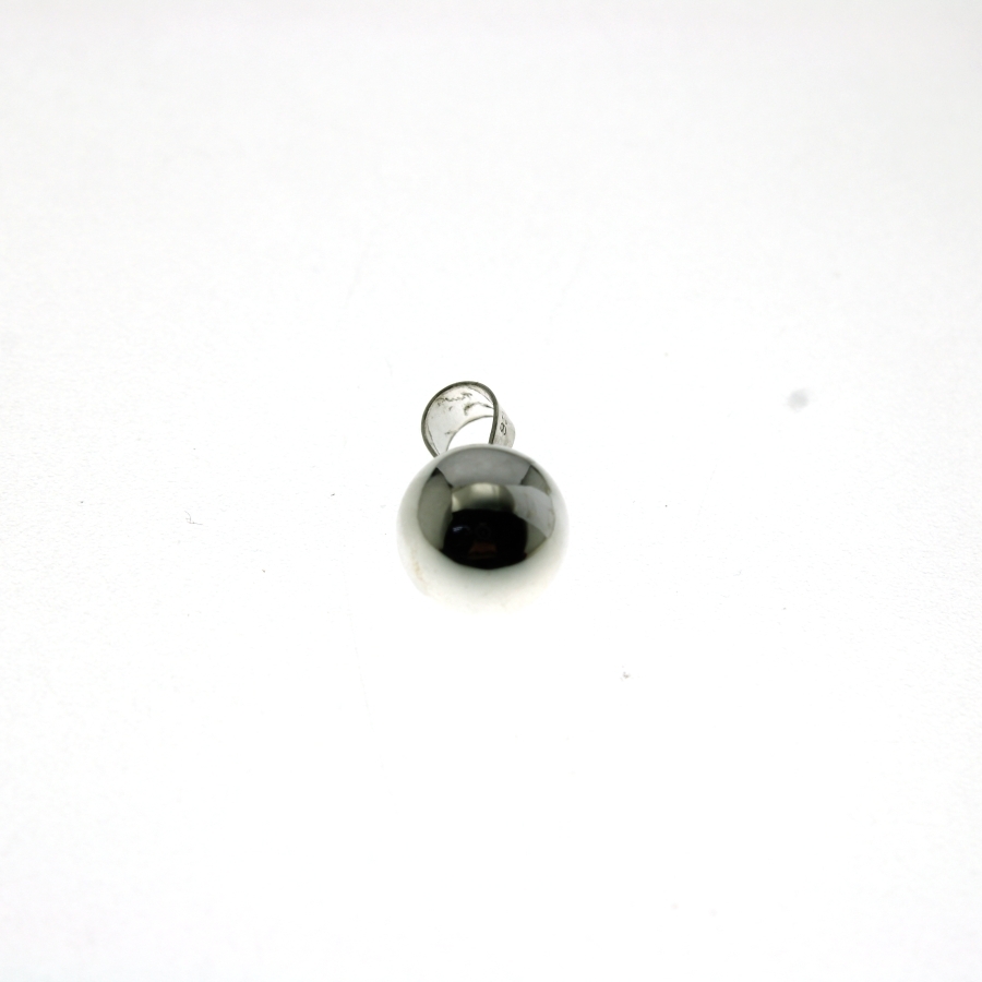 925 PLAIN JINGLE BELL BALL PENDANT - 10MM - 1.5g <br/>M10106 - Image 2