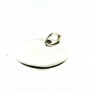 925 PLAIN ROUND DISC CHARM - 20MM - 4.5g <br/>M10111