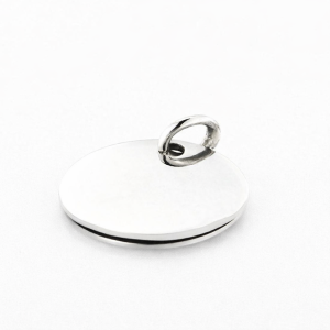 925 PLAIN ROUND DISC CHARM - 20MM - 4.5g <br/>M10111