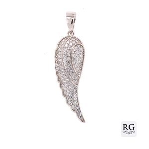 925 CZ PAVE ANGEL SINGLE WING PEND - 38X10 - 2.3g <br/>M10142