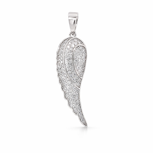 925 CZ PAVE ANGEL SINGLE WING PEND - 38X10 - 2.3g <br/>M10142