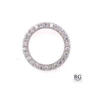 925 CZ PAVE OPEN CIRLE OF LIFE PEND - 20X2.5  2.1g <br/>M10201