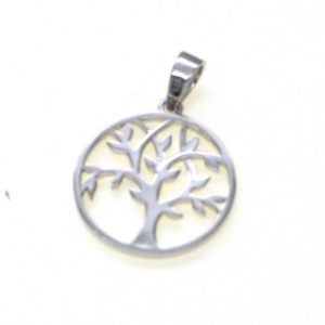 925 PLAIN FILIGREE TREE OF LIFE PENDANT 20MM 1.96g <br/>M10209