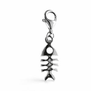925 FISH BONE CHARM - 28X7 - LOBSTER <br/>M10232