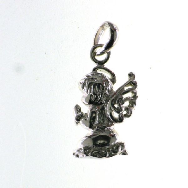925 FILIGREE PRAYING ANGEL CHARM - 25X11 <br/>M10248 - Image 2