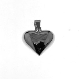 925 HOLLOW PLAIN PUFFED HEART PEND - 29X22 4.73g <br/>M10272