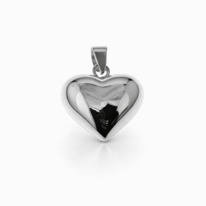 925 HOLLOW PLAIN PUFFED HEART PEND - 29X22 4.73g <br/>M10272