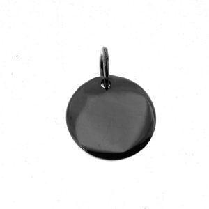 925 PLAIN ROUND DISC CHARM - 17MM - 4.2g <br/>M10281