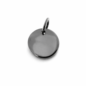 925 PLAIN ROUND DISC CHARM - 12MM - 1.7g <br/>M10283
