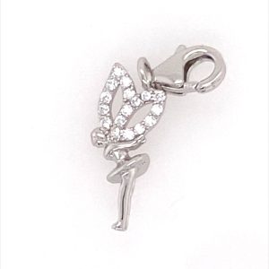 925 RH PL CZ PAVE FAIRY CHARM - 25X7 - 1.05g <br/>M10305