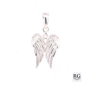 925 MATT TEXTURED ANGEL WINGS PEND - 25X12 - 1.75g <br/>M10320