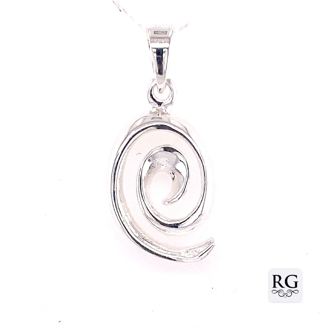 925 OPEN CUT SPIRAL PENDANT - 25X11 - 2.2g <br/>M10321