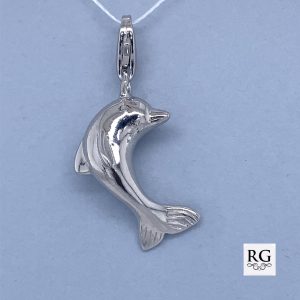 925 RH PL 3D DOLPHIN CHARM - 30X14 - 4g <br/>M10341