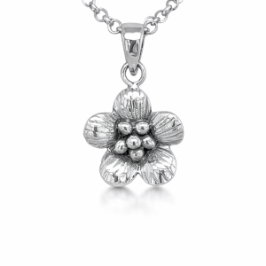 925 OXI 3D FLOWER PENDANT - 26X15 - 2.3g <br/>M10396