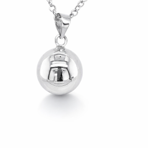 925 PLAIN HOLLOW BALL PENDANT - 14MM - 2.1g <br/>M10397