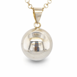 925 HOLLOW PLAIN BALL PENDANT - 16MM - 4.9g <br/>M10413
