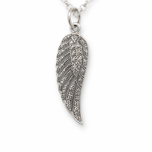 925 OXI MILLGRAIN SINGLE ANGEL WING - 38X11 1.86g  <br/>M10414