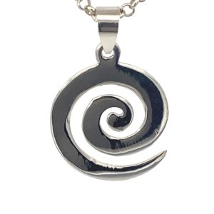 925 PLAIN FLAT SPIRAL PENDANT - 30X19 - 2g <br/>M10449