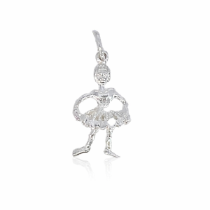 925 ETCHED BALLERINA CHARM - 25X11 - 1.5g <br/>M10459