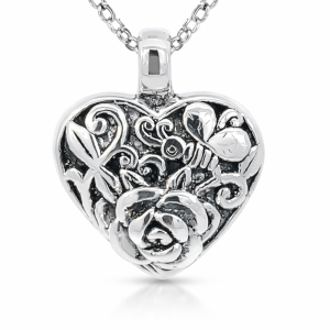 925 EL F FLOWER+BUTTERFLY FIL HEART - 31X26 - 3.9g <br/>M10467