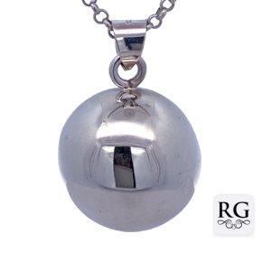 925 PLAIN JINGLE BELL BALL PENDANT - 22MM - 13.9g <br/>M10514