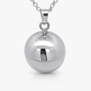 925 PLAIN JINGLE BELL BALL PENDANT - 22MM - 13.9g <br/>M10514
