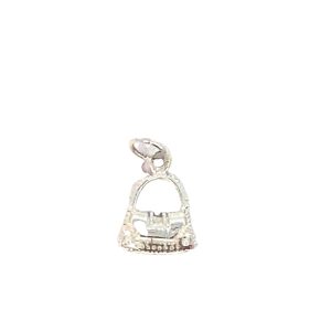 925 HOLLOW MILLGRAIN HANDBAG CHARM - 17X10 - 1.7g <br/>M10530