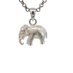 925 MATT TEXTURED BALI ELEPHANT PEND - 21X16 6.24g <br/>M10532
