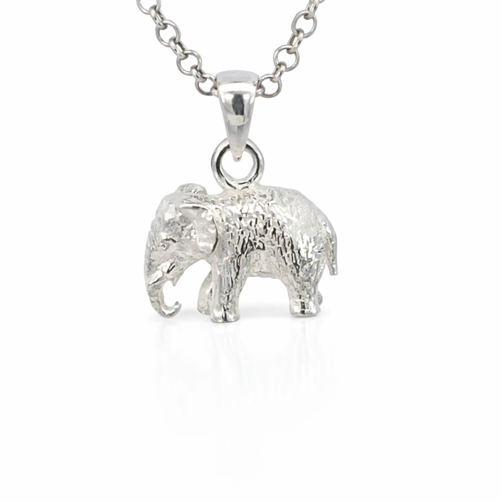 925 MATT TEXTURED BALI ELEPHANT PEND - 21X16 6.24g <br/>M10532
