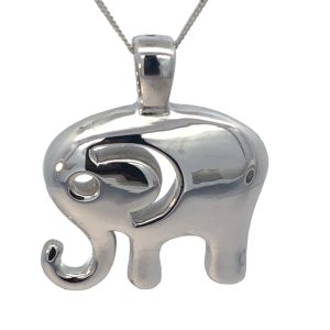 925 PLAIN EF ELEPHANT PENDANT  - 44X36 - 8.2g <br/>M10542