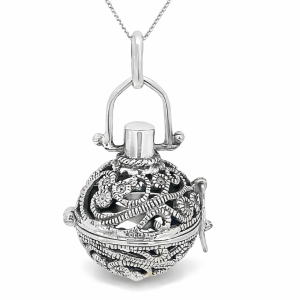 925 OXI FIL MILLGR SWIRLY HINGE BALL - 20MM - 11g <br/>M10554