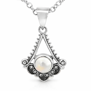 925 OXI RND FW PEARL VINTAGE TDROP PEND 28X17 2g  <br/>M10565