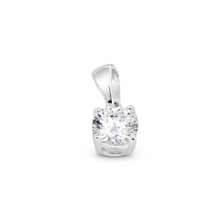 925 CZ 4 CLAW SET PENDANT - 11X5 - 0.42g <br/>M10574