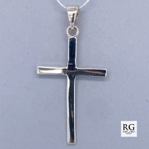 925 PLAIN FLAT THIN CROSS - 33X13 - 0.95g <br/>M10606