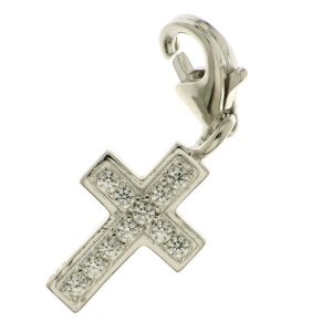 925 RH PL CZ PAVE CROSS PENDANT - 23X9 - 1.16g
