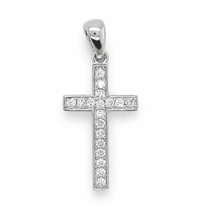925 RH PL CZ PAVE CROSS - 26X11 - 1.1g <br/>M10639