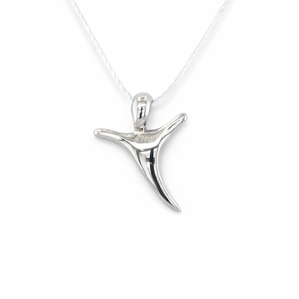 925 PLAIN ABSTRACT CROSS - 17X13 - 0.8g <br/>M10647