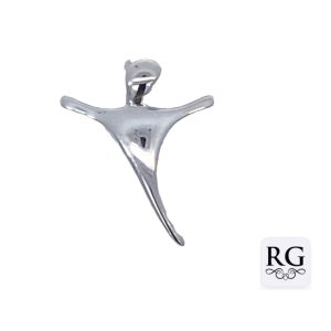 925 PLAIN ABSTRACT CROSS - 25X19 - 1.7g <br/>M10648