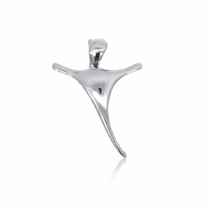 925 PLAIN ABSTRACT CROSS - 25X19 - 1.7g <br/>M10648
