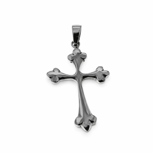 925 PLAIN SCALLOPED ENDS CROSS - 42X24 - 4.1g <br/>M10651