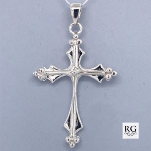 925 3 DOTS ON ENDS CROSS - 42X24 - 3.15g <br/>M10655
